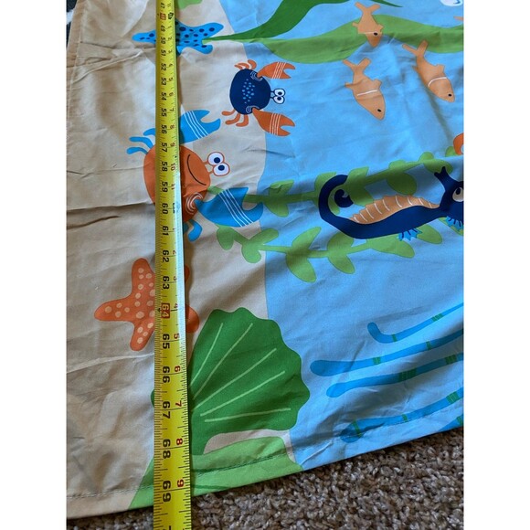 Jumping Beans Ocean Sea Creatures Kids Shower Curtain Whale Shark Octopus - Picture 4 of 7